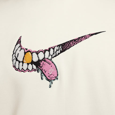Nike Sb Po Smile Swoosh Grill Hoodie Sweat A Capuche - Sail / Black - Streetart.fr